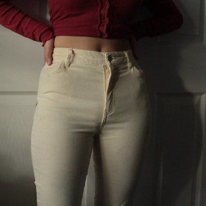 Corduroy High-waisted Pants